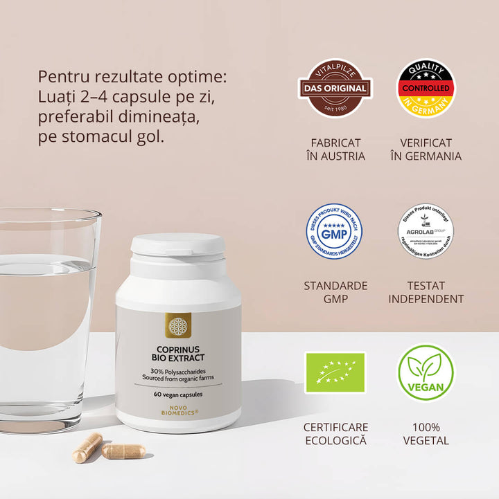 Coprinus Bio Extract 60 capsule vegetale