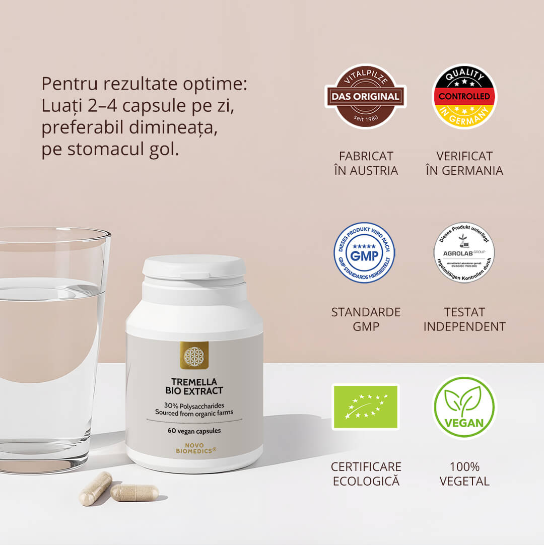 Tremella extract standardizat – hidratare & ten luminos | Novo