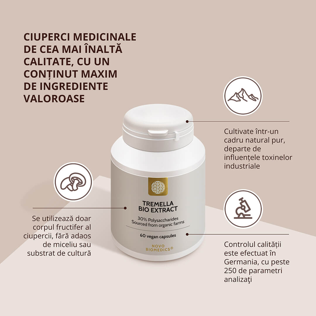 Tremella Bio Extract – detalii despre calitatea ingredientelor și procesul de producție