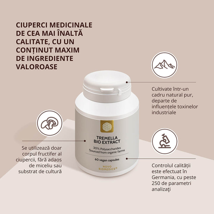 Tremella Bio Extract – detalii despre calitatea ingredientelor și procesul de producție