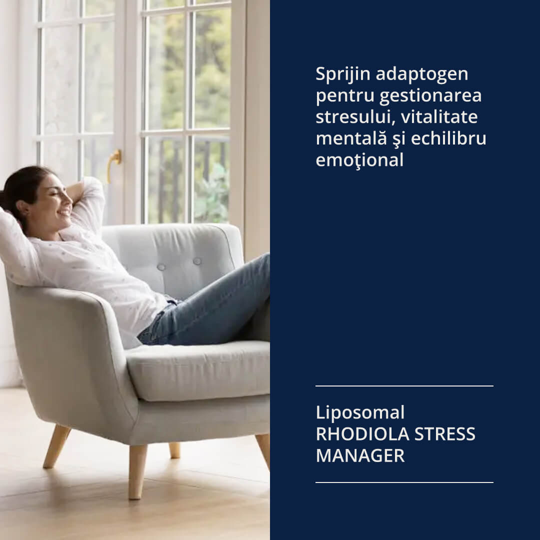 Liposomal Rhodiola Stress Manager – imagine de lifestyle asociată produsului