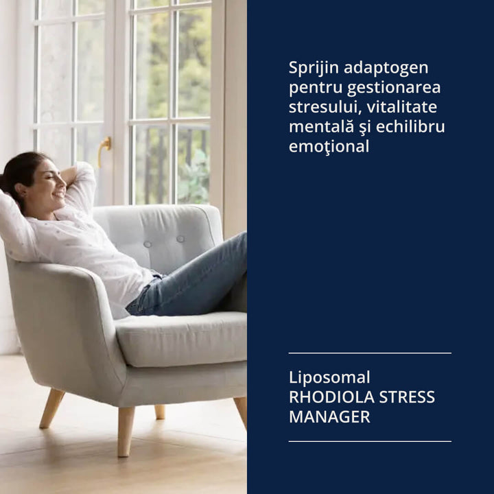 Liposomal Rhodiola Stress Manager – imagine de lifestyle asociată produsului