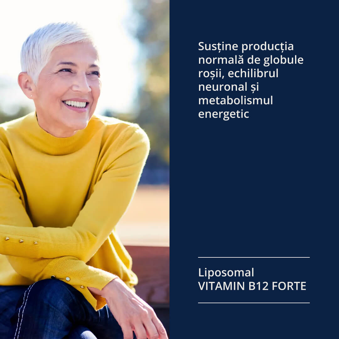 Liposomal Vitamin B12 Forte – imagine de lifestyle asociată produsului