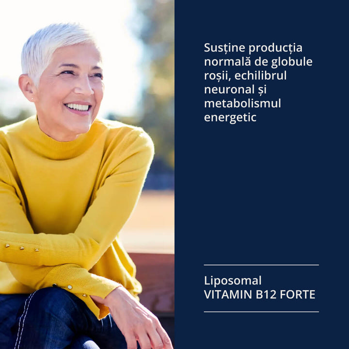 Liposomal Vitamin B12 Forte – imagine de lifestyle asociată produsului