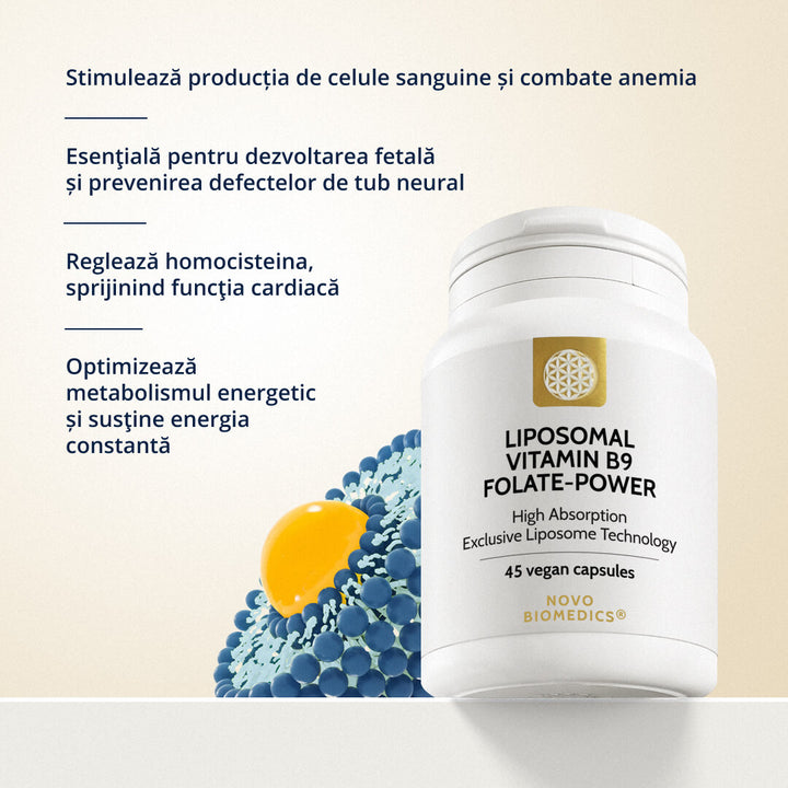 Liposomal Vitamin B9 Folate-Power 45 capsule vegetale